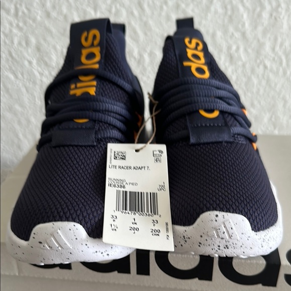 Adidas Navy and Orange Sneakers NEW - Picture 3 of 3